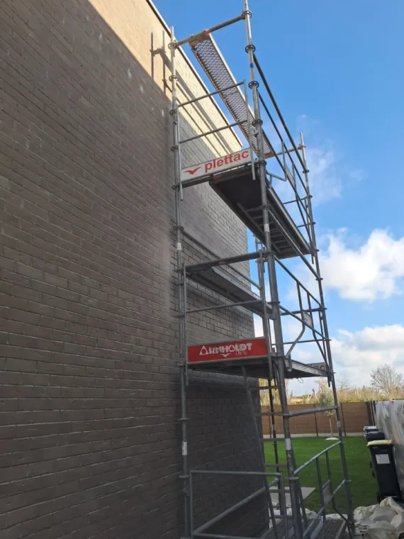 Maçonnerie de joints brique en façade proche de Roubaix