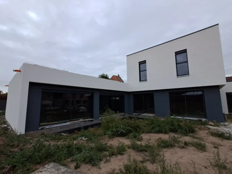 Réalisation d'enduit sur une maison individuelle Société Nouvelle Loubert
