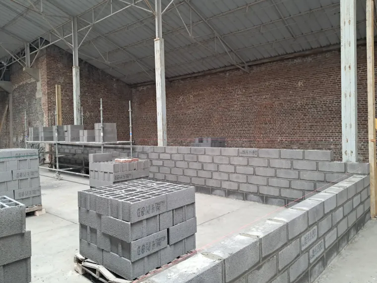 Travaux de maçonnerie dans un local commercial à Lomme, Roubaix, Société Nouvelle LOUBERT