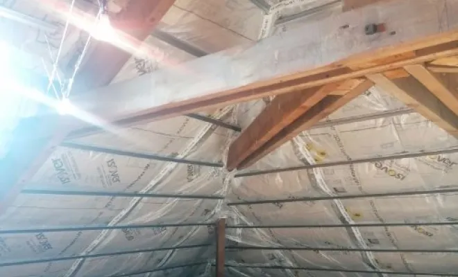 Isolation d'un toit de maison , Roubaix, Société Nouvelle LOUBERT