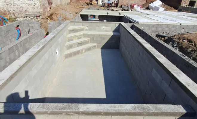 Construction d'une dalle béton pour une maison individuelle à Allennes-les-Marais