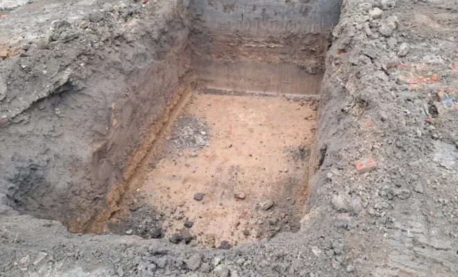 Construction des fondations d'une maison individuelle à Allennes-les-Marais