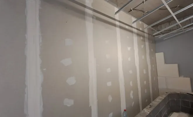 Réalisation d'un mur séparatif entre deux cellules commerciales à Lesquin
