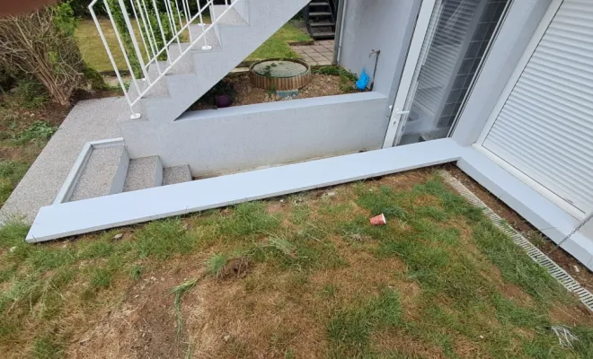 Création d'escalier béton et résine et pose de garde corps à Roubaix