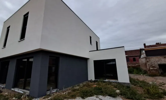 Réalisation d'enduit sur une maison individuelle Société Nouvelle Loubert