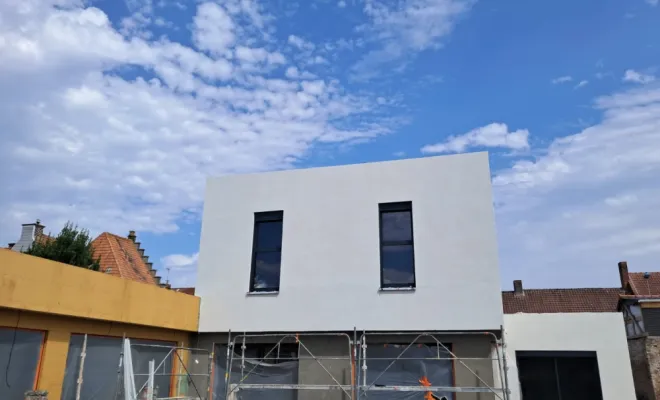 Réalisation d'enduit sur une maison individuelle Société Nouvelle Loubert