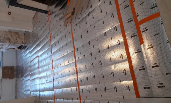 Pose d'un parquet en chevrons à Bondues, Roubaix, Société Nouvelle LOUBERT