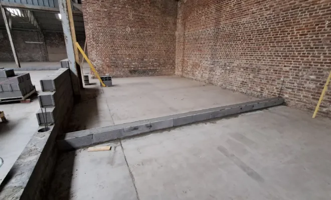 Travaux de maçonnerie dans un local commercial à Lomme, Roubaix, Société Nouvelle LOUBERT
