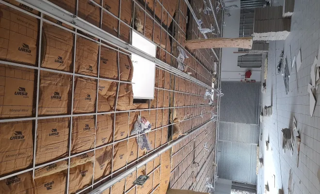 Travaux de démolition dans une cellule commerciale à Halluin, Roubaix, Société Nouvelle LOUBERT