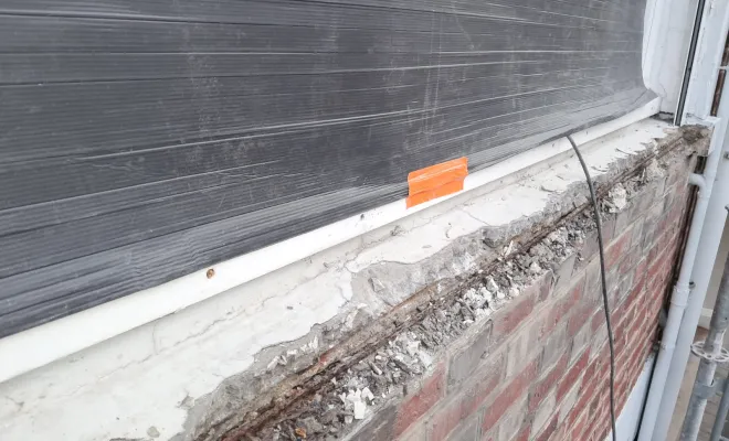 Travaux de maçonnerie : création d'appuis de fenêtre à croix, Roubaix, Société Nouvelle LOUBERT