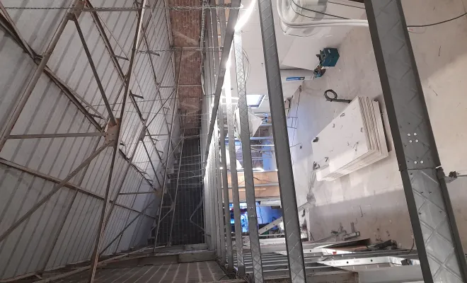 Travaux d'isolation, de rénovation et d'aménagement d'un local commercial à Lomme, Roubaix, Société Nouvelle LOUBERT