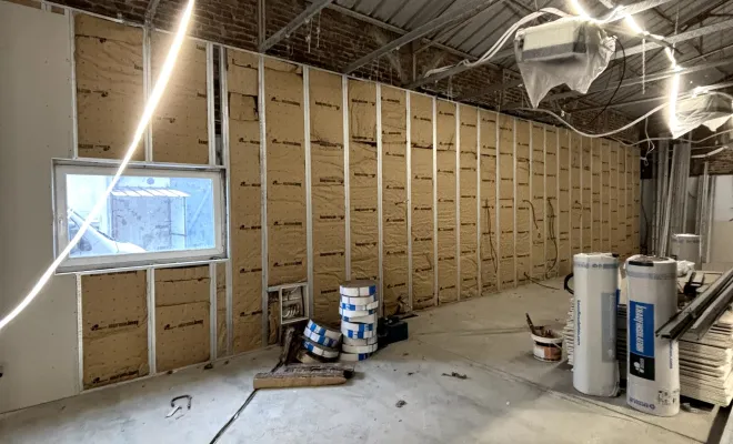 Travaux d'isolation, de rénovation et d'aménagement d'un local commercial à Lomme, Roubaix, Société Nouvelle LOUBERT