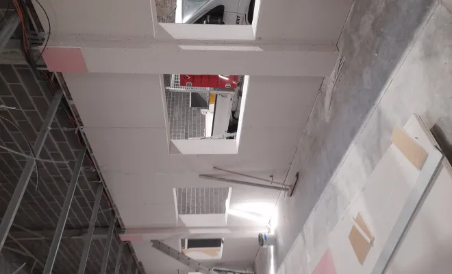 Travaux d'isolation, de rénovation et d'aménagement d'un local commercial à Lomme, Roubaix, Société Nouvelle LOUBERT