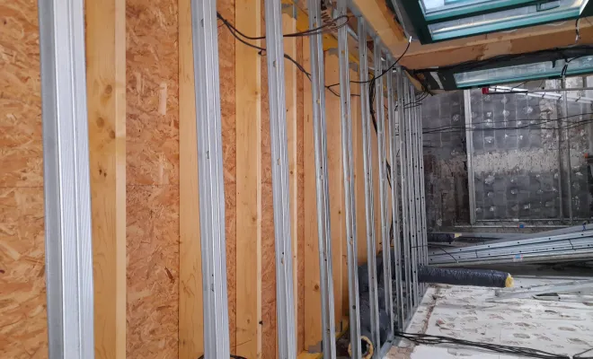 Nouvelle réalisation à Lille : création de l'isolation et pose du carrelage dans une extension, Roubaix, Société Nouvelle LOUBERT