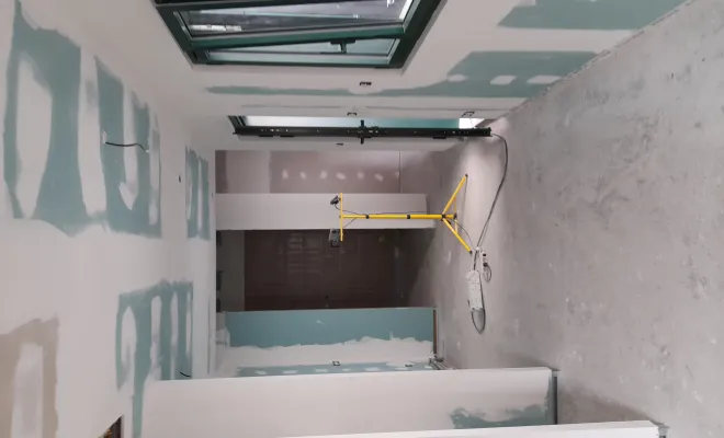 Nouvelle réalisation à Lille : création de l'isolation et pose du carrelage dans une extension, Roubaix, Société Nouvelle LOUBERT