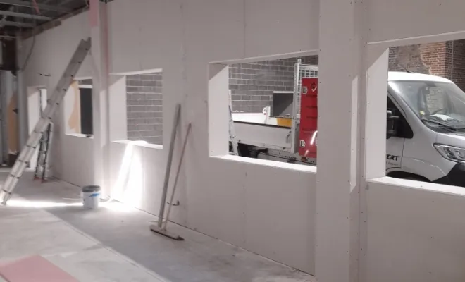 Pose de placo, Bondues, Société Nouvelle LOUBERT