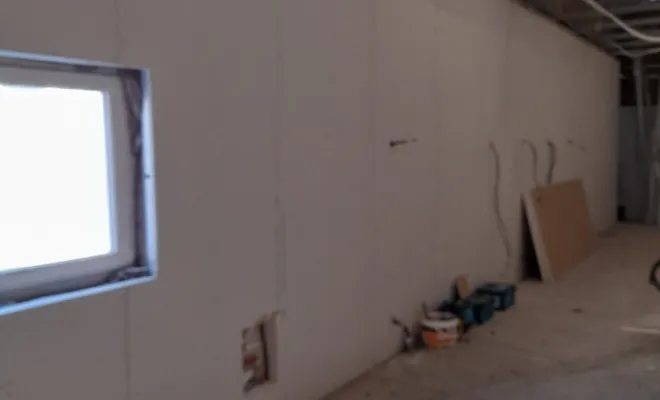 Pose de placo, Lomme, Société Nouvelle LOUBERT